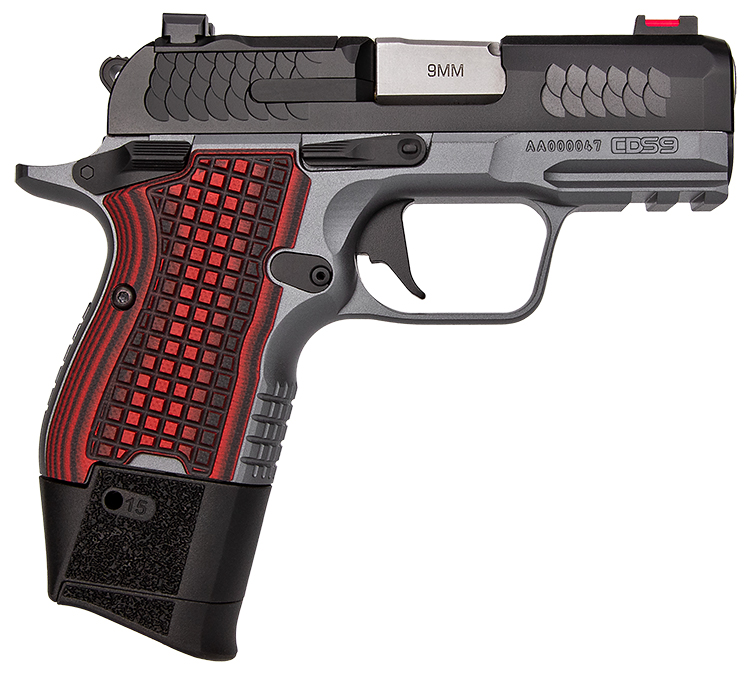 KIM CDS9 9MM TWO-TONE RED GRIPS OR RL - Pistols